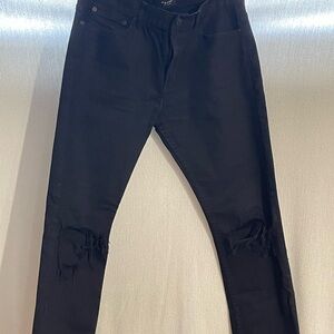 PacSun Men's Black Ripped Skinny Jeans